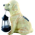outdoor solar powered LED GARDEN resin dog Lighting garden dog solar light
